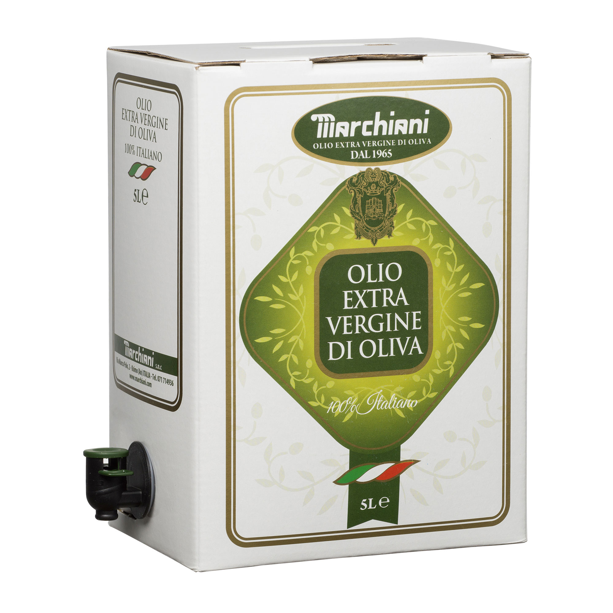 Oleificio Olio Extra Vergine Osimo Ancona - Confezione bag in box da 5 litri